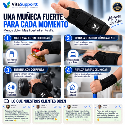 VitaGrip™ Soporte de Compresión Premium para Muñeca