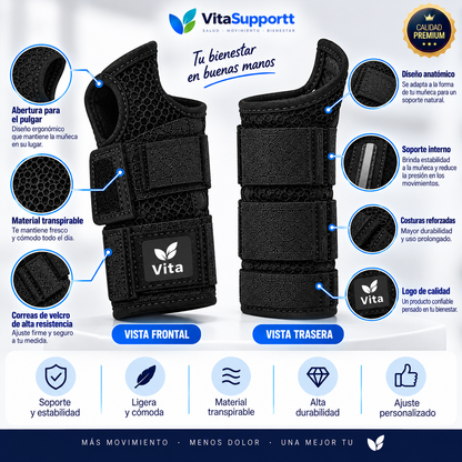 VitaGrip™ Soporte de Compresión Premium para Muñeca